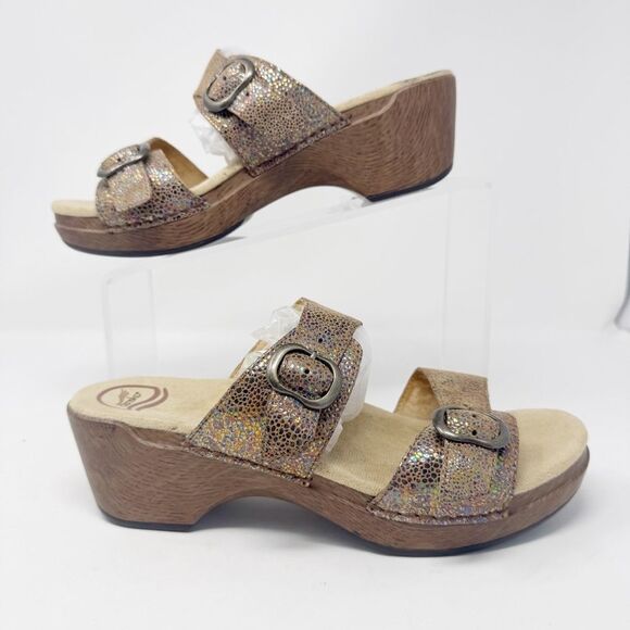 DANSKO | Sophie Sandals with Sparkly Speckles & Buckle Detail Women’s Size 41 - Picture 2 of 13